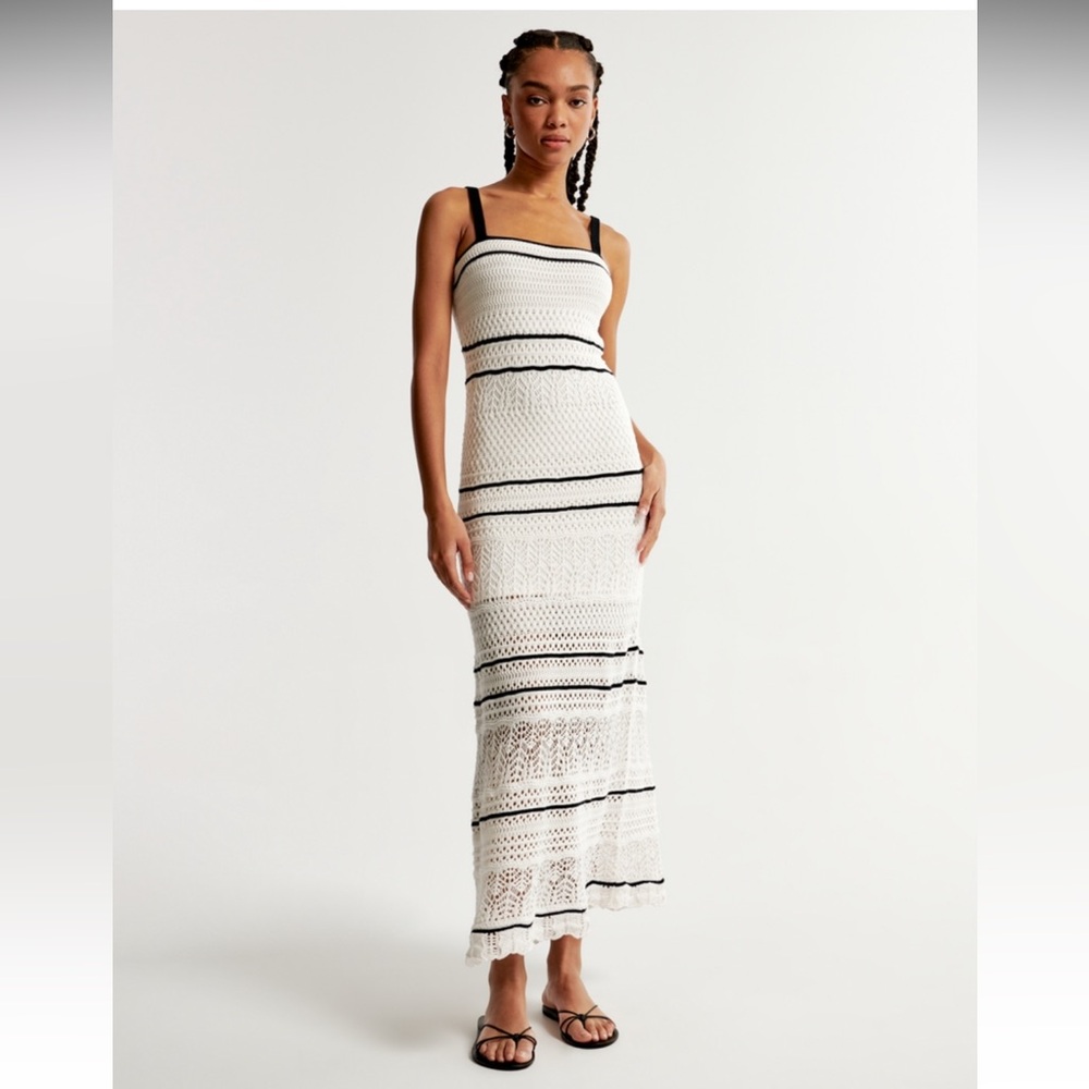 Abercrombie crochet style maxi dress